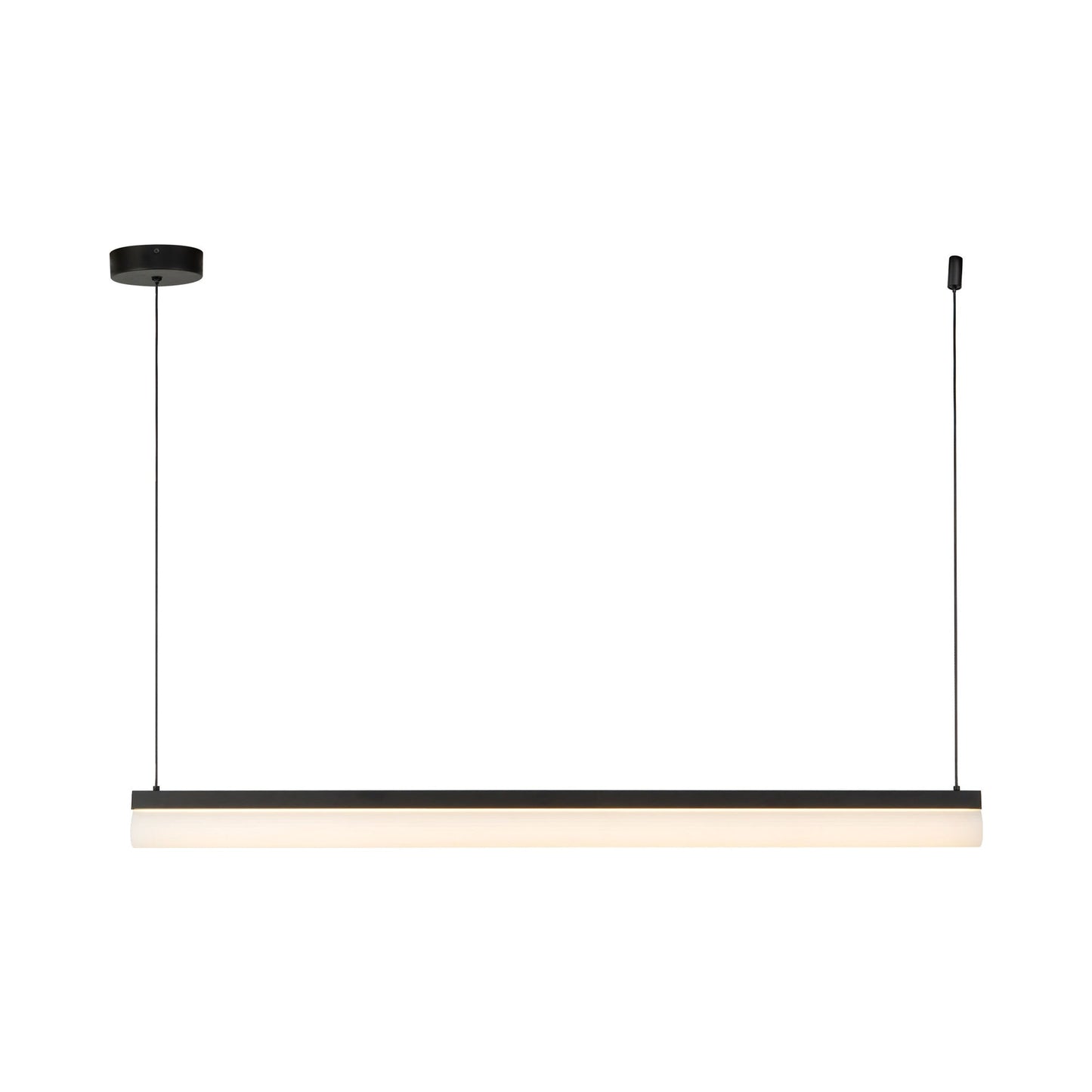 Nio Linear LED Pendant Light in Black.