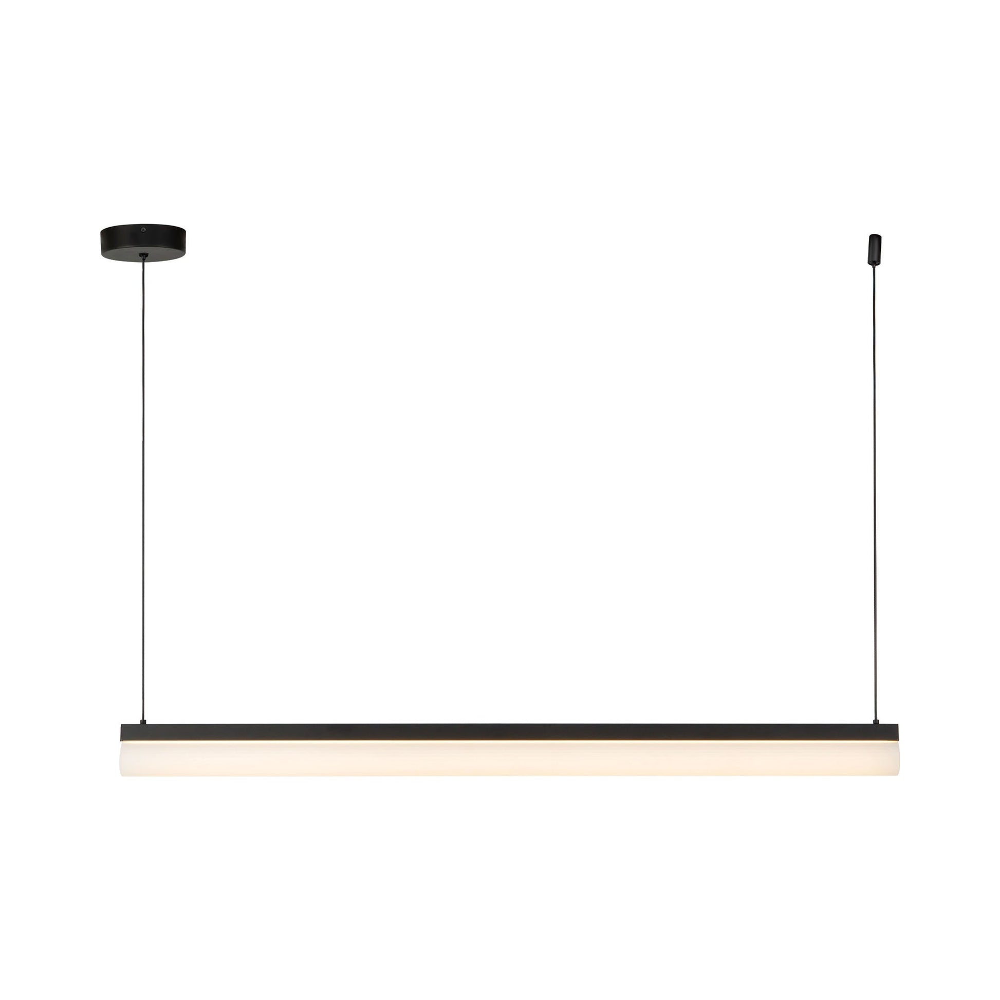 Nio Linear LED Pendant Light in Black.