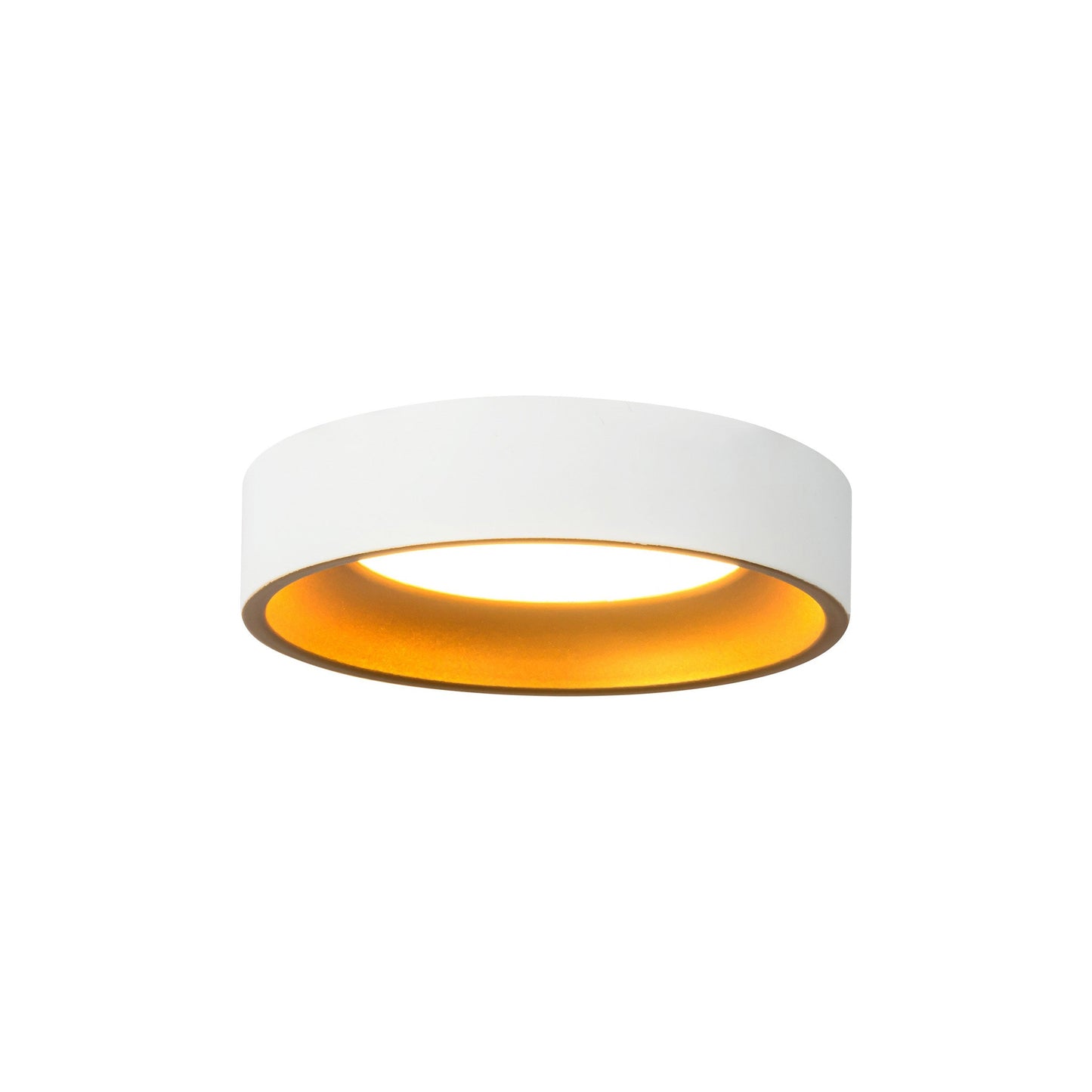 Nix LED Flush Mount Ceiling Light in White (5.38-Inch).