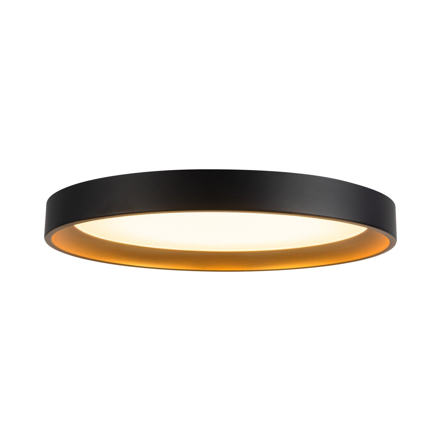 Nix LED Flush Mount Ceiling Light in Black (11.88-Inch).