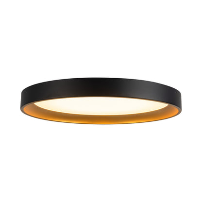 Nix LED Flush Mount Ceiling Light in Black (11.88-Inch).
