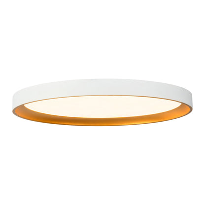 Nix LED Flush Mount Ceiling Light in White (15.13-Inch).