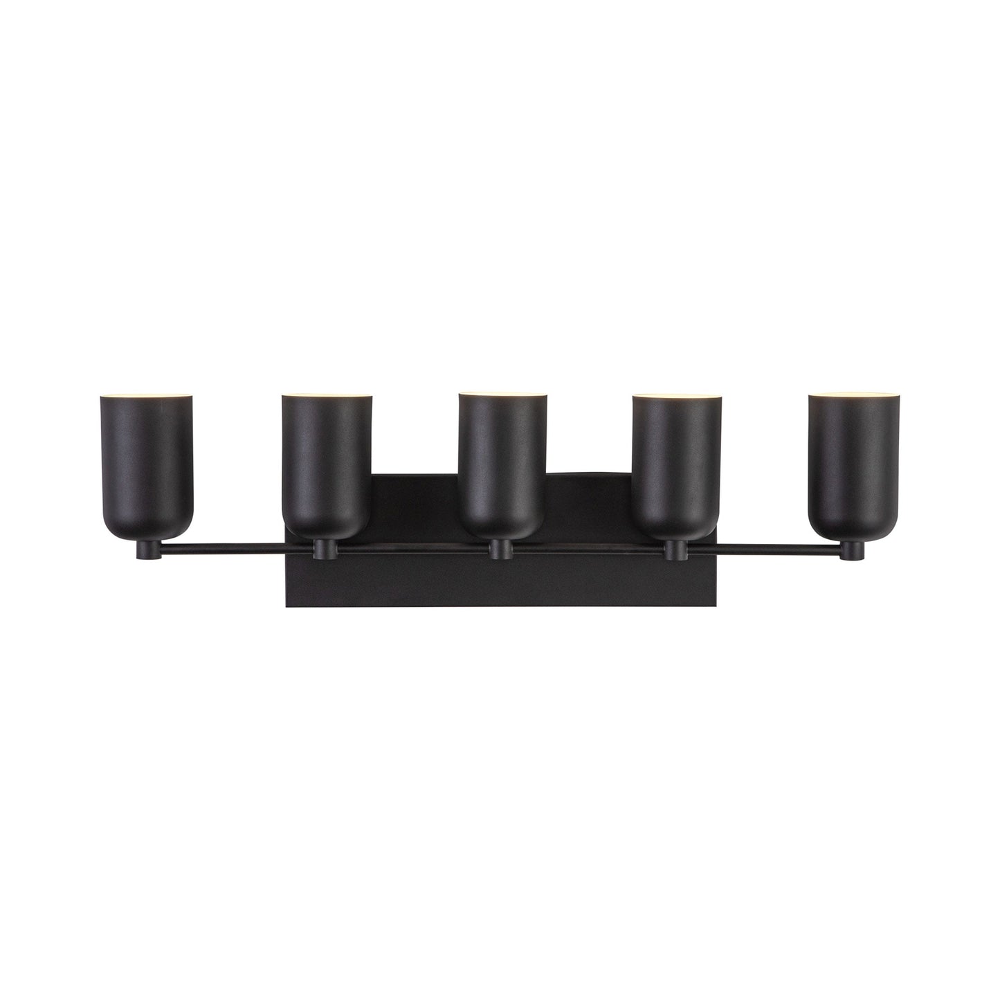 Nola Bath Vanity Light in Black/Black (5-Light).