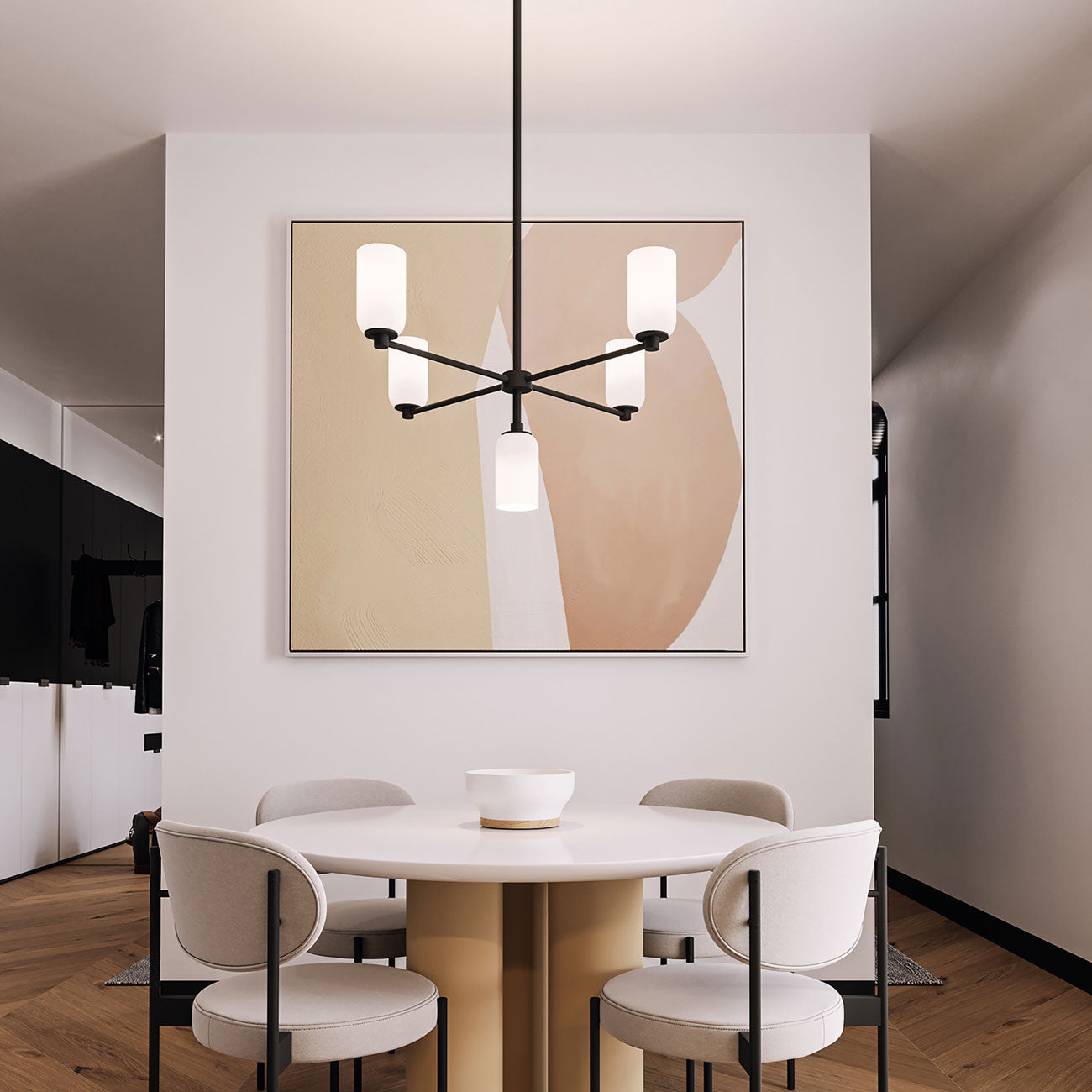 Nola Chandelier in dining room.