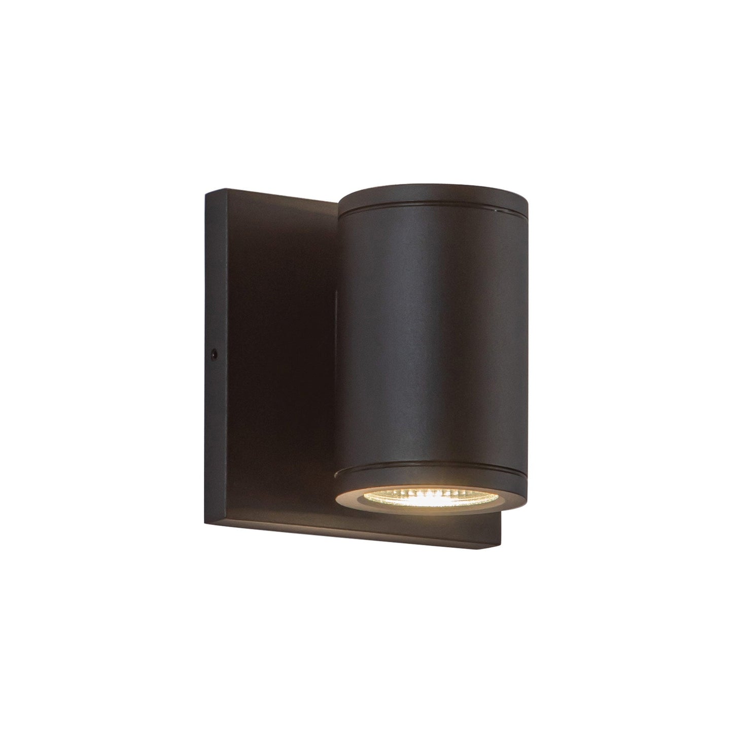 Nordic Cylinder Outdoor LED Wall Light in Black (2.63"D X 4"H/10W).