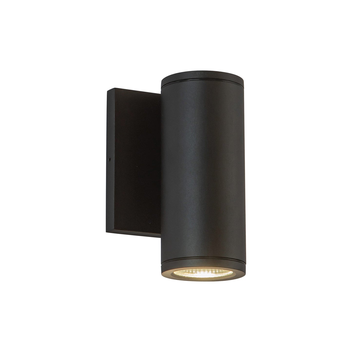 Nordic Cylinder Outdoor LED Wall Light in Black (2.63"D X 6"H/8W).