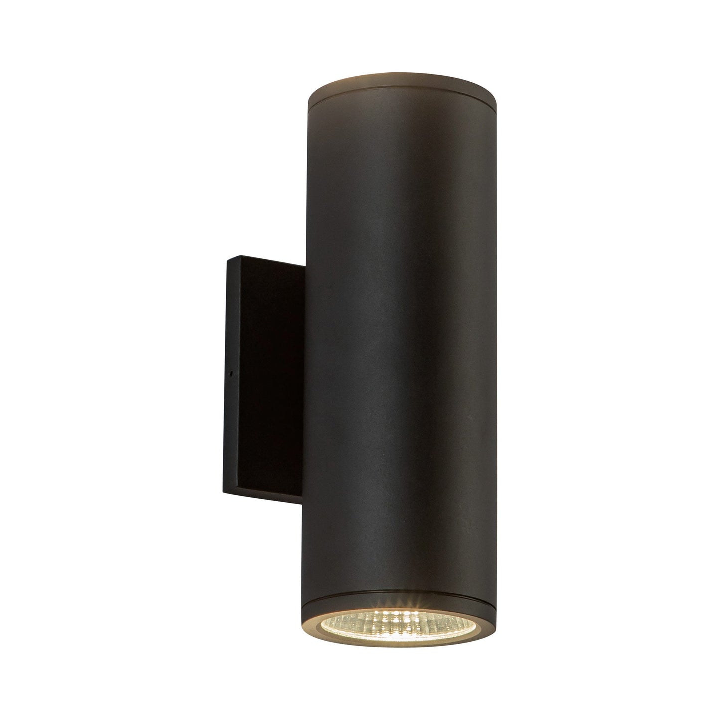 Nordic Cylinder Outdoor LED Wall Light in Black (3.63"D X 10"H/20W).