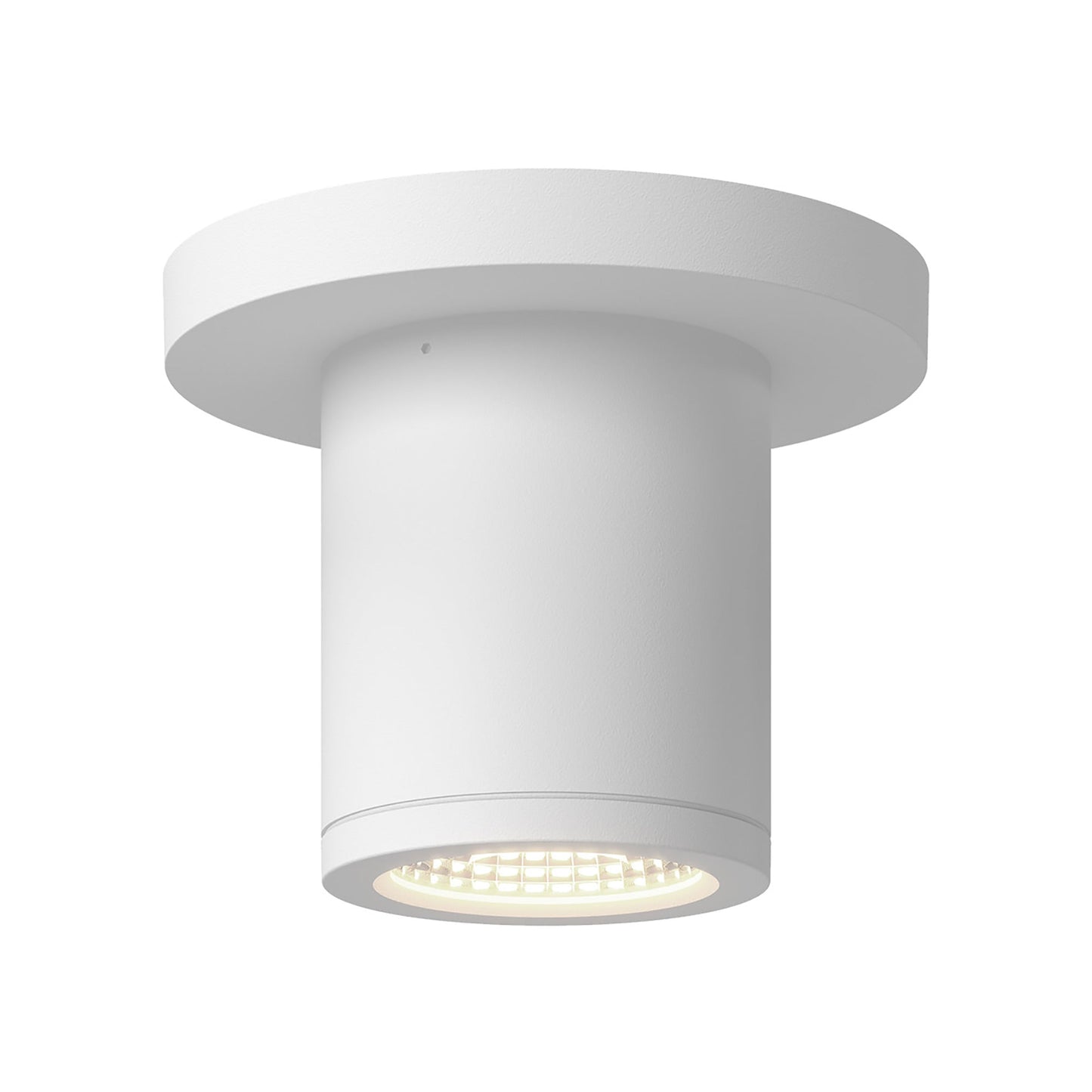 Nordic Outdoor LED Flush Mount Ceiling Light in White (3.5-Inch/2.63-Inch).