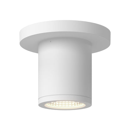Nordic Outdoor LED Flush Mount Ceiling Light in White (3.5-Inch/2.63-Inch).
