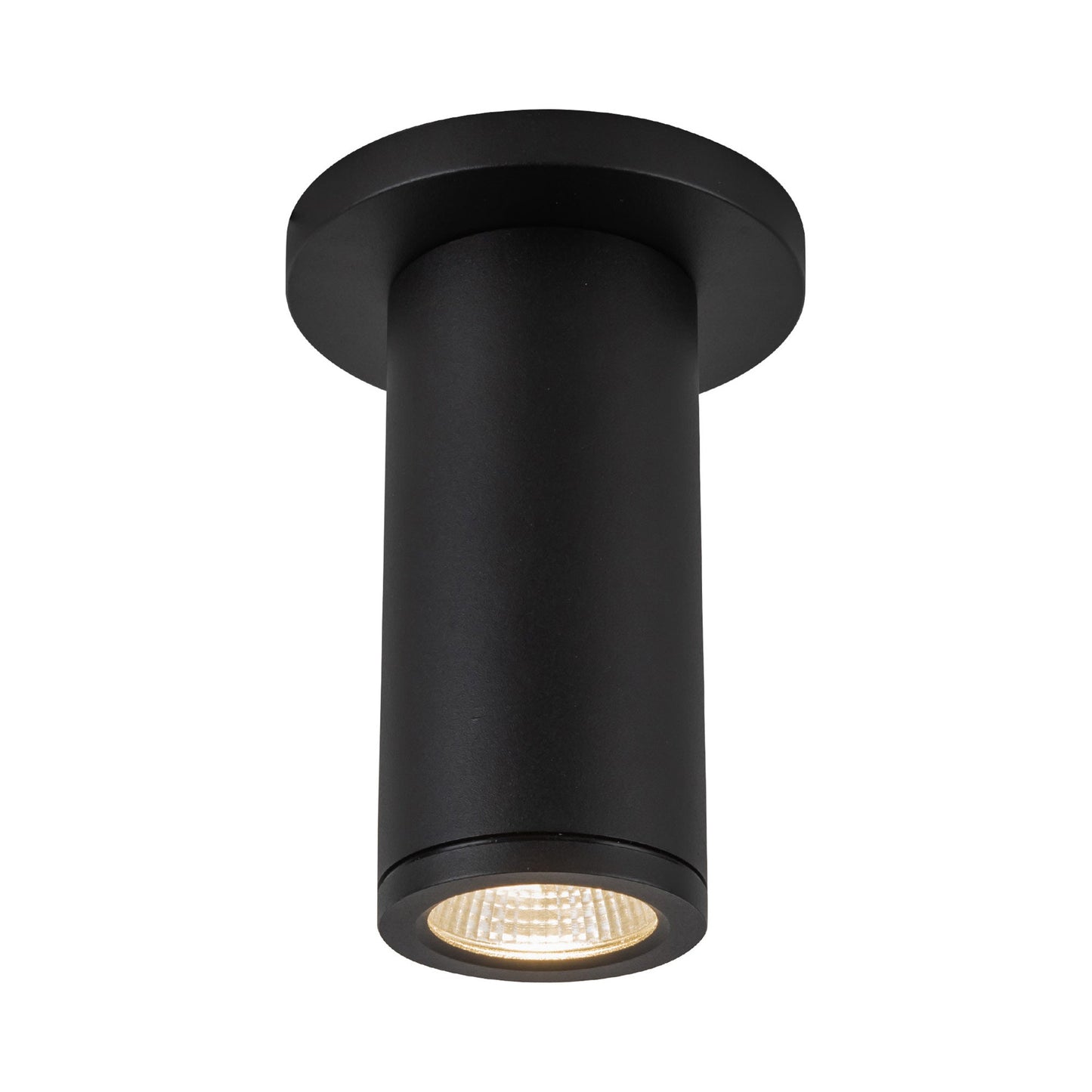 Nordic Outdoor LED Flush Mount Ceiling Light in Black (6-inch/2.63-Inch).