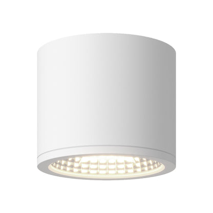 Nordic Outdoor LED Flush Mount Ceiling Light in White (4-Inch/5-Inch).