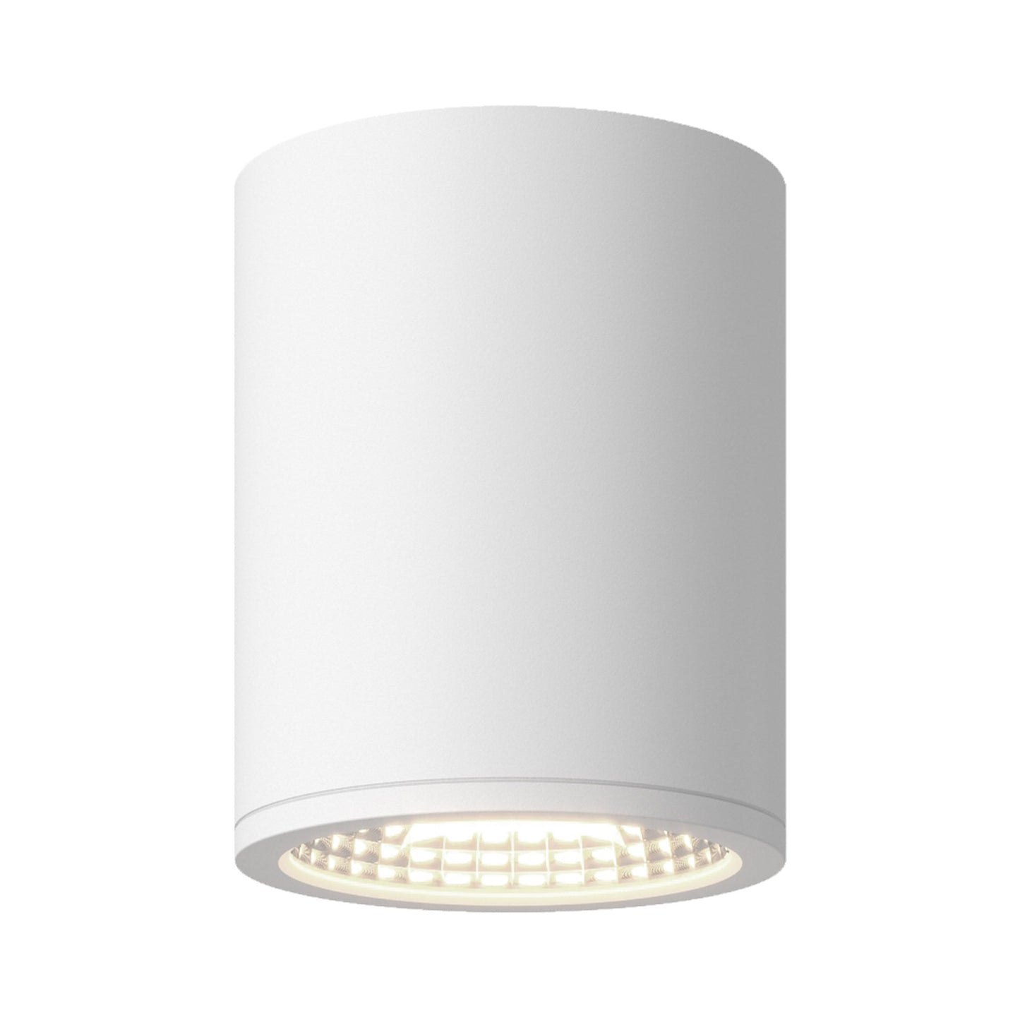Nordic Outdoor LED Flush Mount Ceiling Light in White (6-Inch/5-Inch).