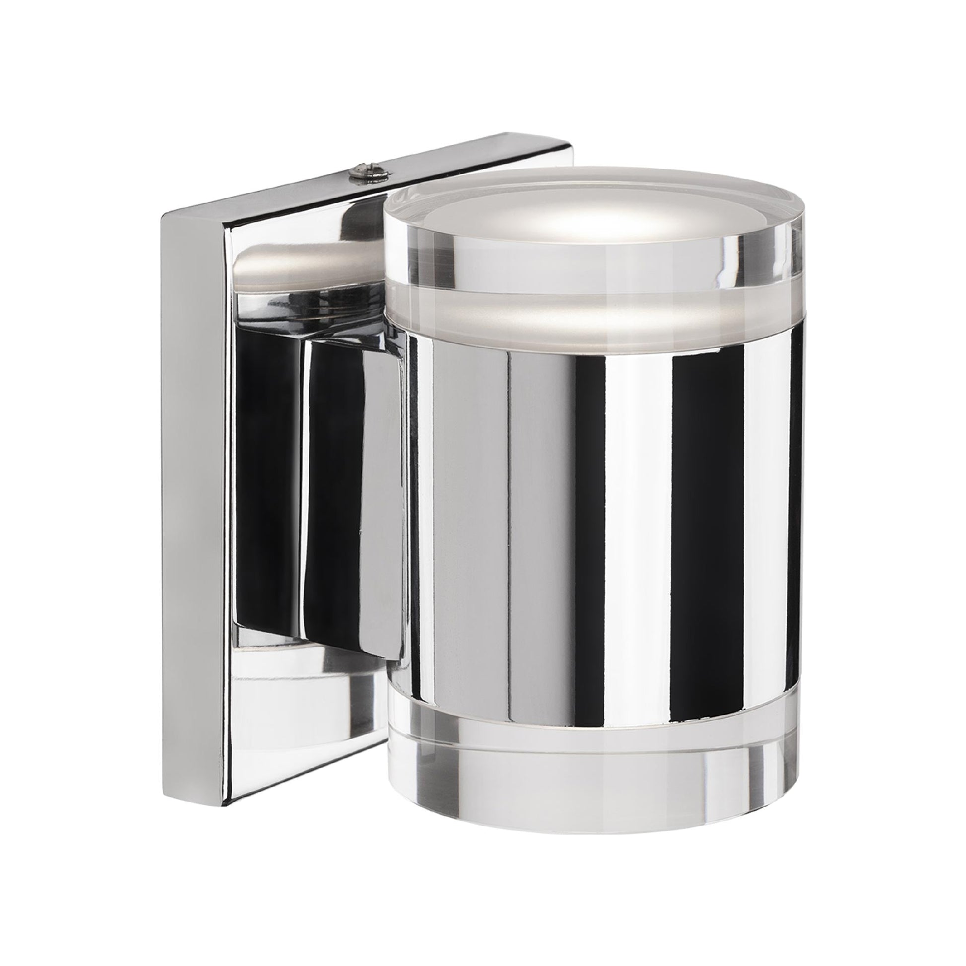 Norfolk LED Wall Light in Chrome (4.75-Inch).