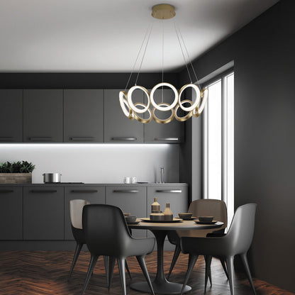 Oros LED Chandelier in Detail.