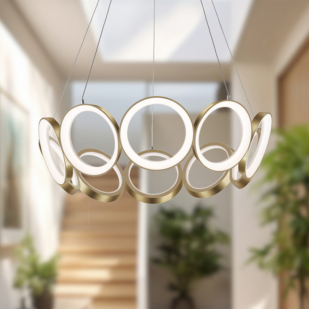 Oros LED Chandelier in Detail.