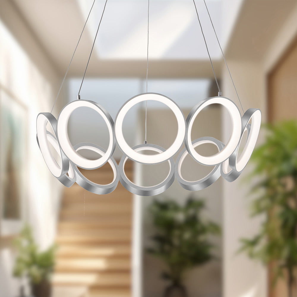 Oros LED Chandelier in Detail.