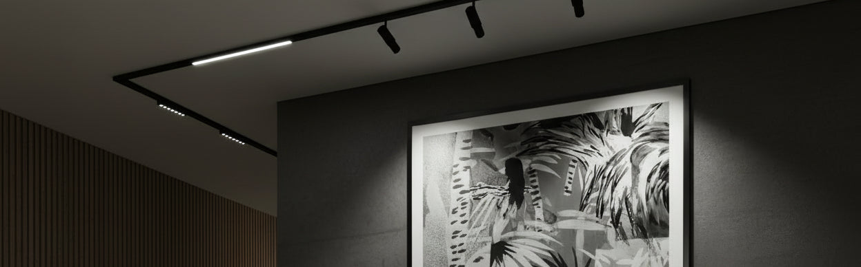 Paolo LED Trilo Track Light in living room.