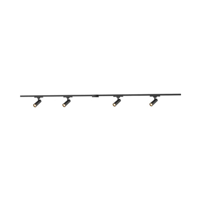 Paolo Trilo Multi Light LED Track Light in Black (4-Head/1.63-Inch).