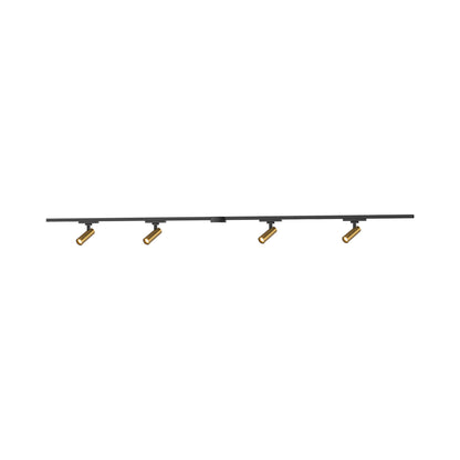 Paolo Trilo Multi Light LED Track Light in Brushed Gold (4-Head/1.63-Inch).