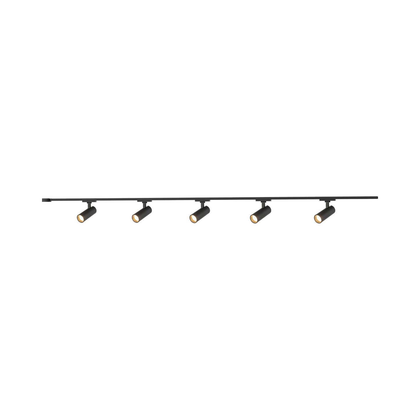Paolo Trilo Multi Light LED Track Light in Black (5-Head/2-Inch).