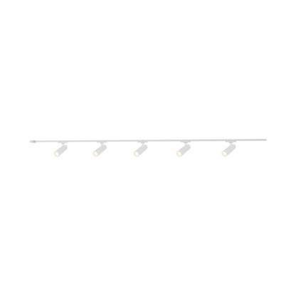 Paolo Trilo Multi Light LED Track Light in White (5-Head/2-Inch).
