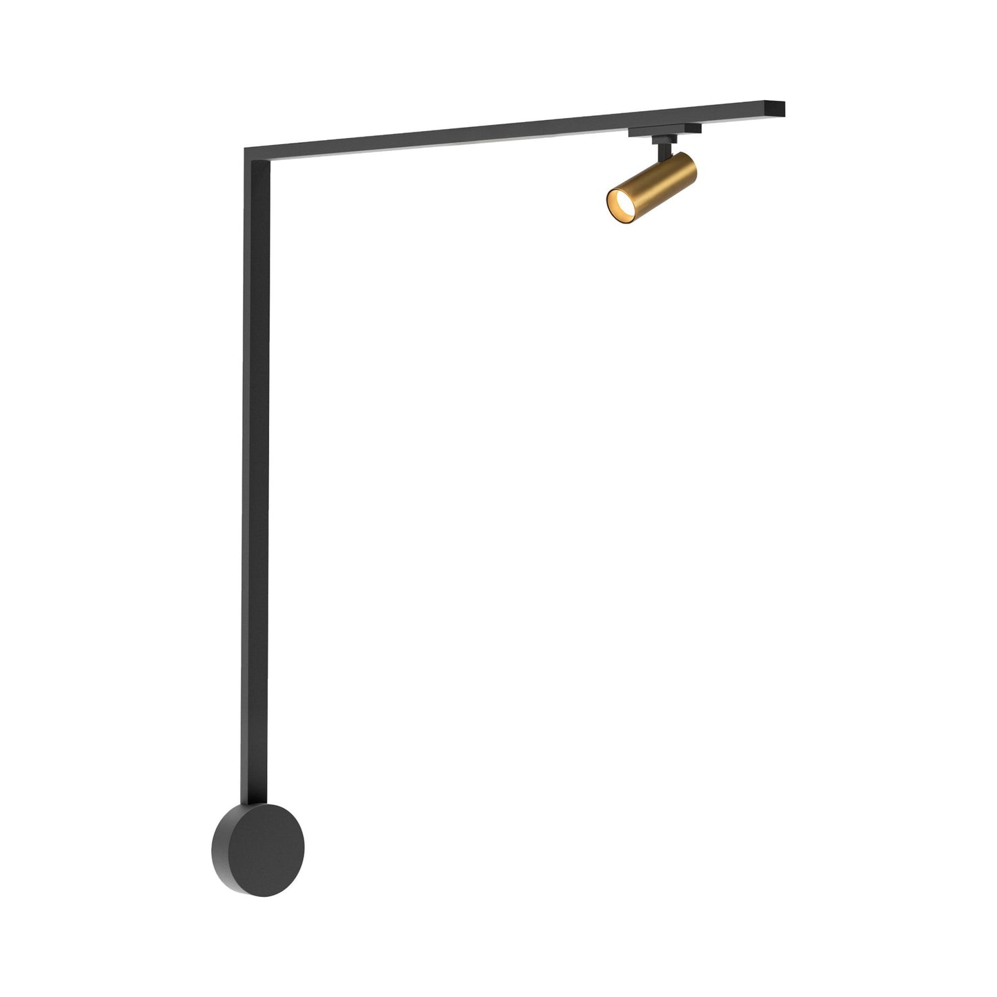 Paolo Trilo Track LED Wall Light in Brushed Gold.