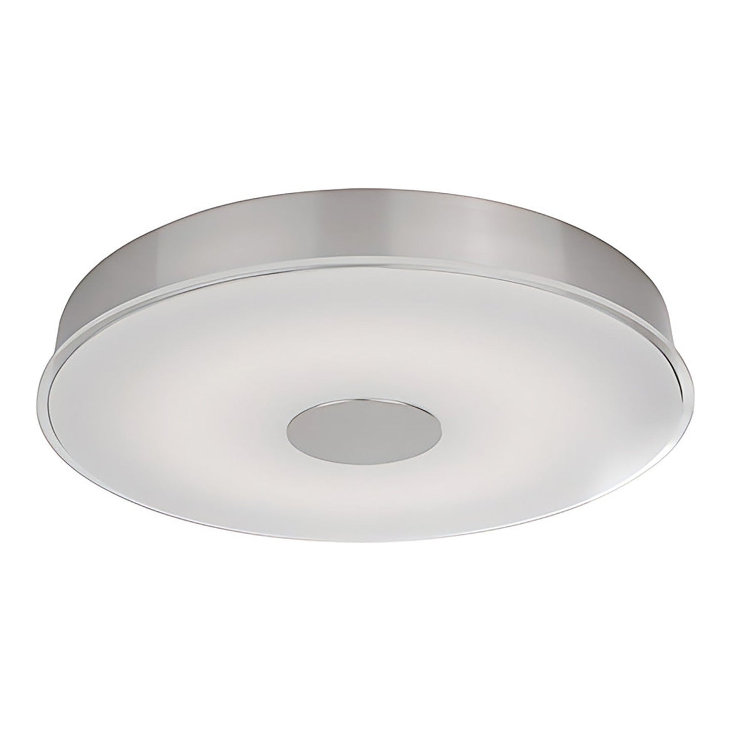 Parker LED Flush Mount Ceiling Light in Brushed Nickel (19.5-Inch).