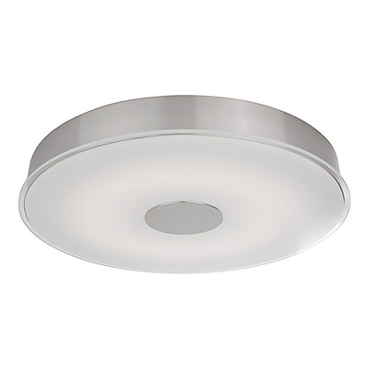 Parker LED Flush Mount Ceiling Light in Brushed Nickel (19.5-Inch).