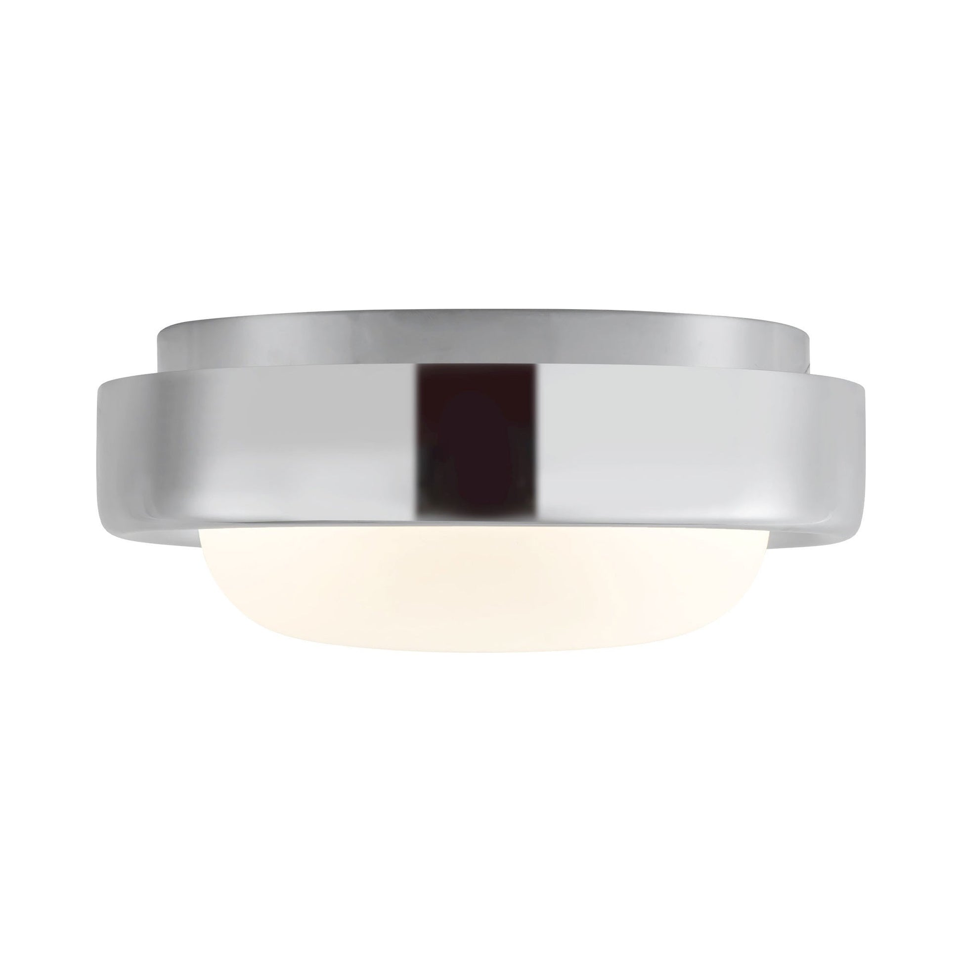 Pebble LED Flush Mount Ceiling Light in Chrome.