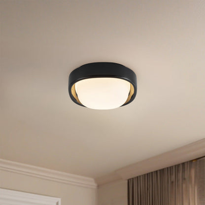 Pebble LED Flush Mount Ceiling Light in living room.