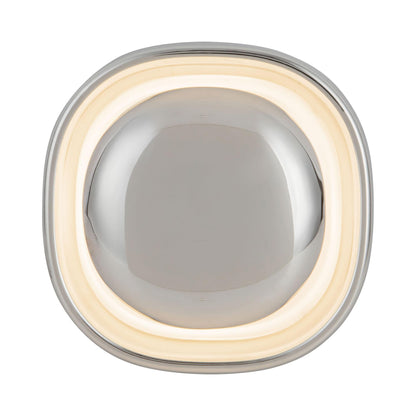 Pebble LED Wall Light in Chrome.