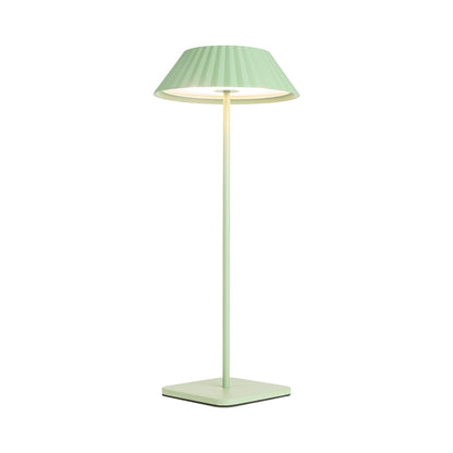 Pela LED Table Lamp in Sage Green.