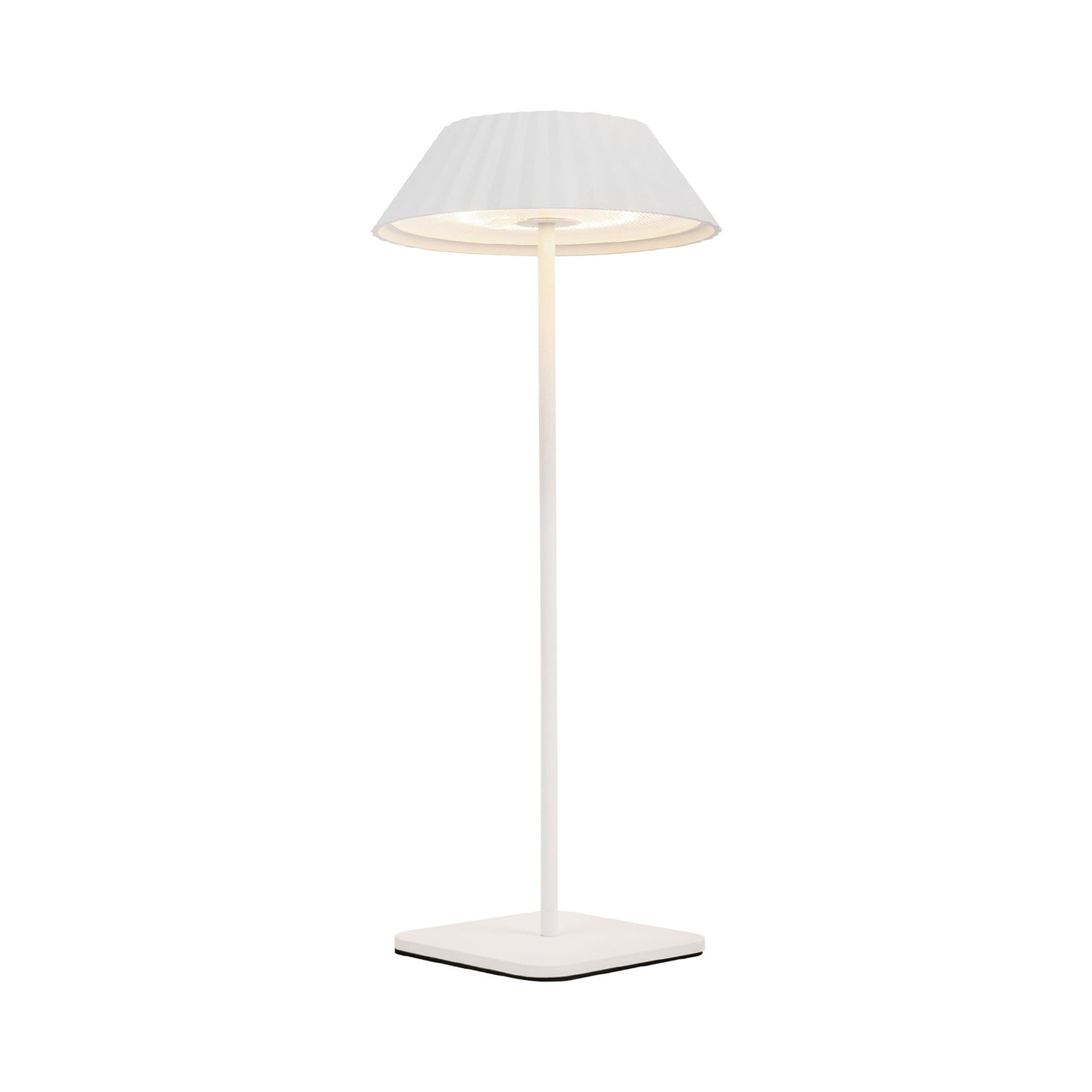 Pela LED Table Lamp in White.