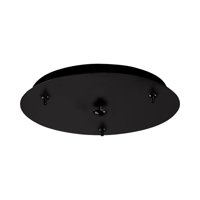 Pendant Light Canopy in Black (Round/3-Head).