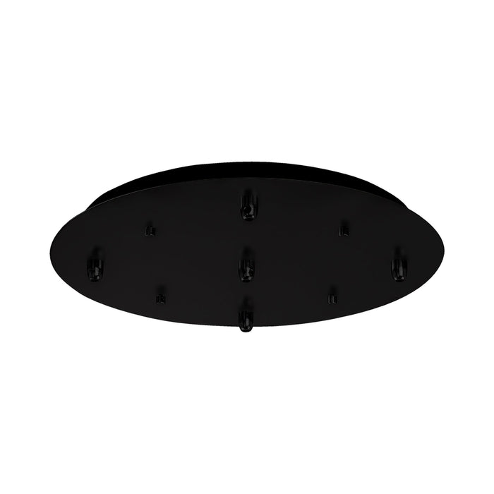 Pendant Light Canopy in Black (Round/5-Head).