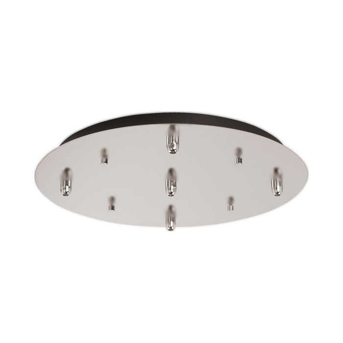 Pendant Light Canopy in Brushed Nickel (Round/5-Head).