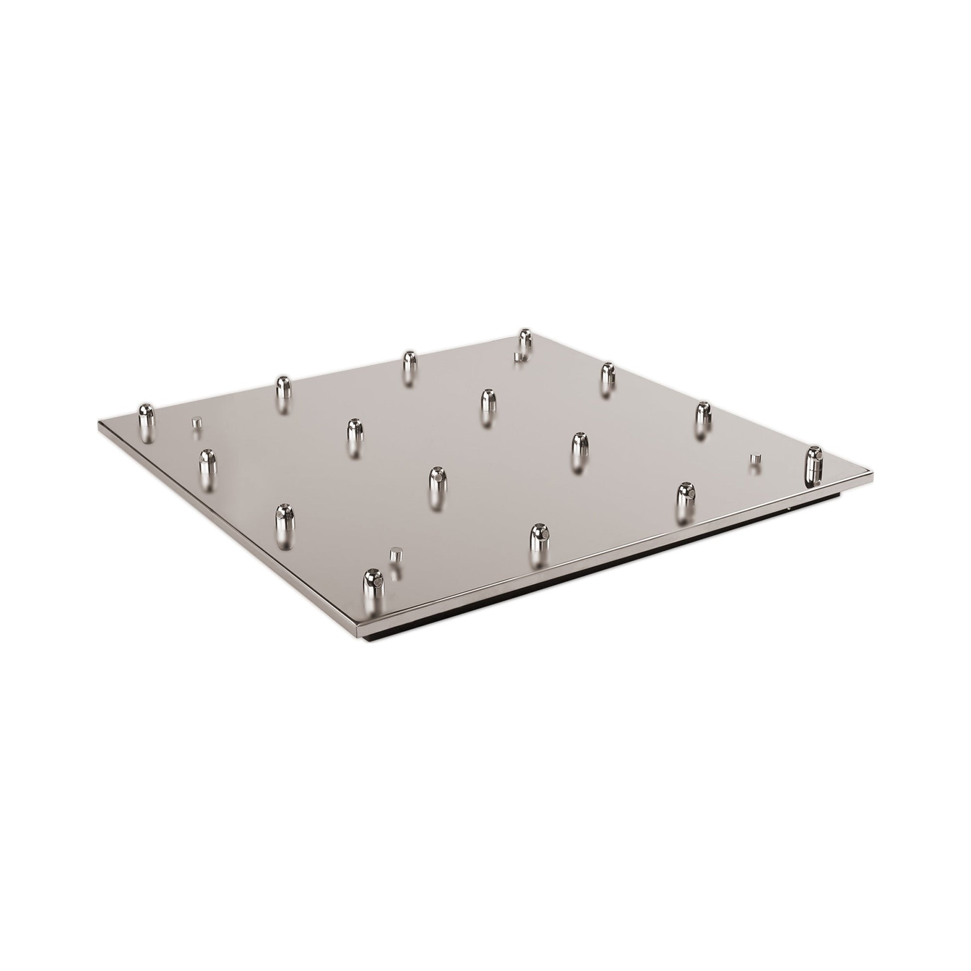 Pendant Light Canopy in Brushed Nickel (Square/16-Head).