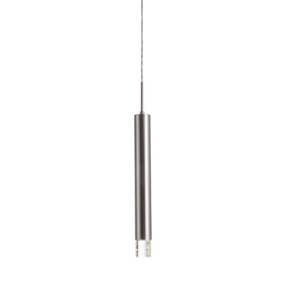 Pendula LED Pendant Light in Brushed Nickel (16.38-Inch).