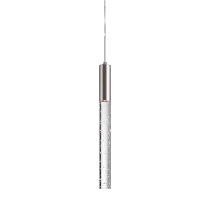 Pendula LED Pendant Light in Brushed Nickel (20.63-Inch).