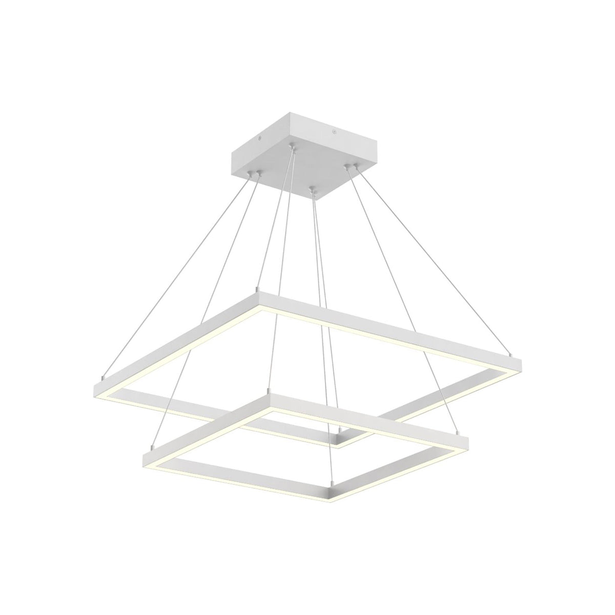 Piazza LED Chandelier in White (87W).