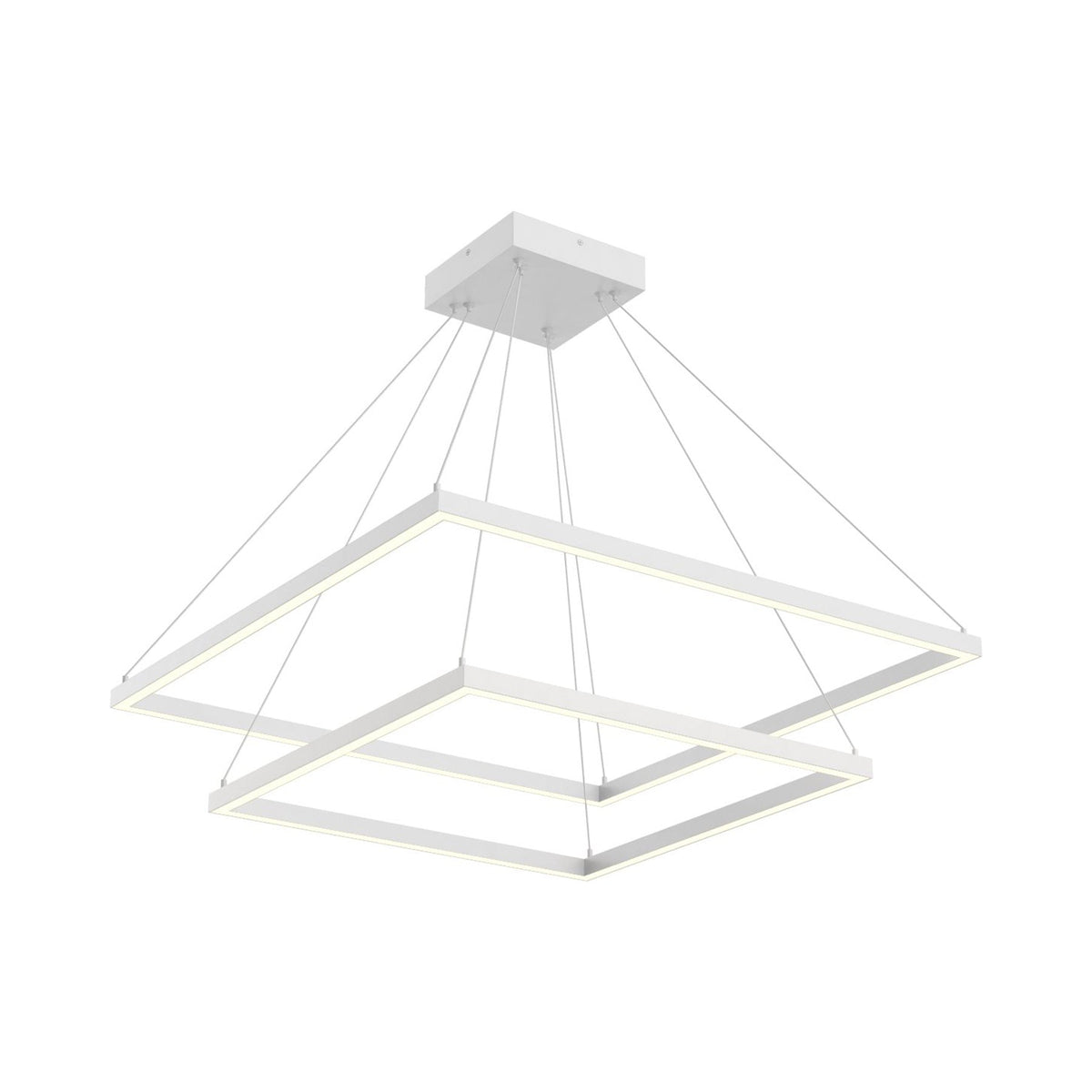 Piazza LED Chandelier in White (112W).
