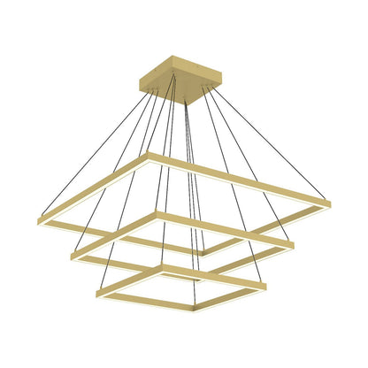 Piazza LED Chandelier in Brushed Gold (149W).
