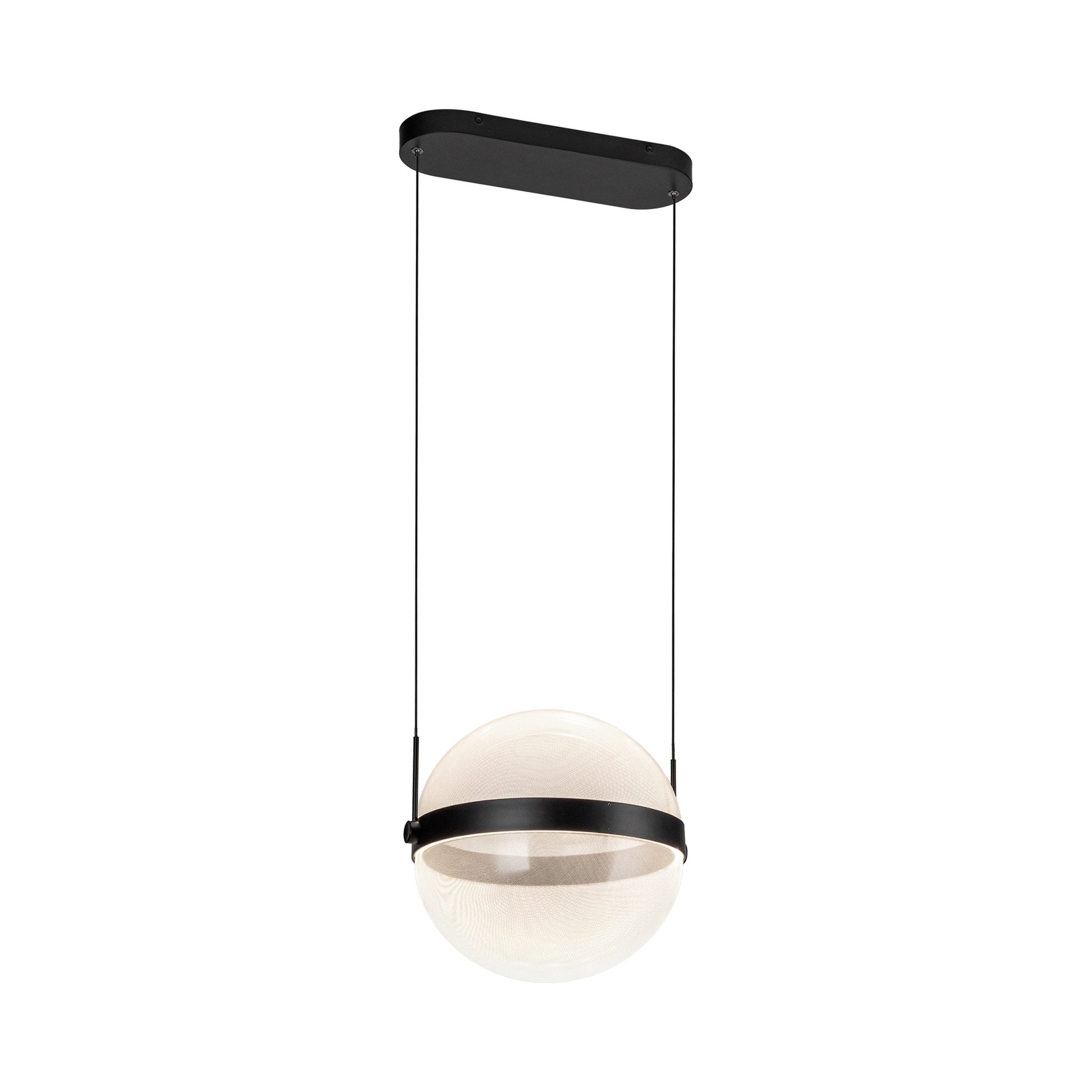 Pisces LED Pendant Light in Black.