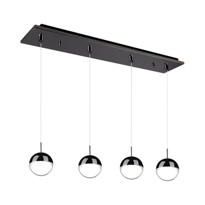 Pluto Rectangle Multi Light LED Pendant Light.