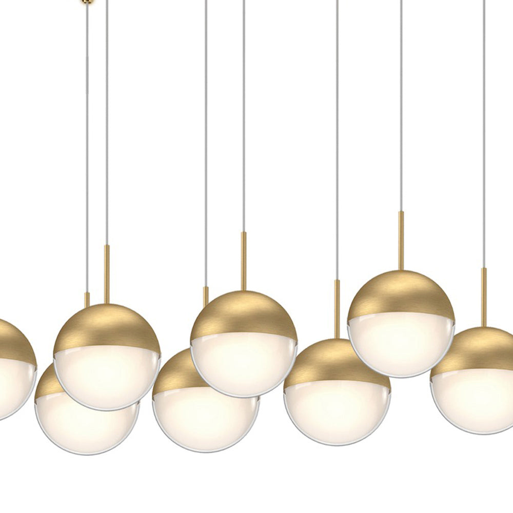 Pluto Rectangle Multi Light LED Pendant Light in Detail.