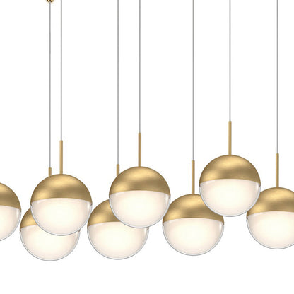 Pluto Rectangle Multi Light LED Pendant Light in Detail.