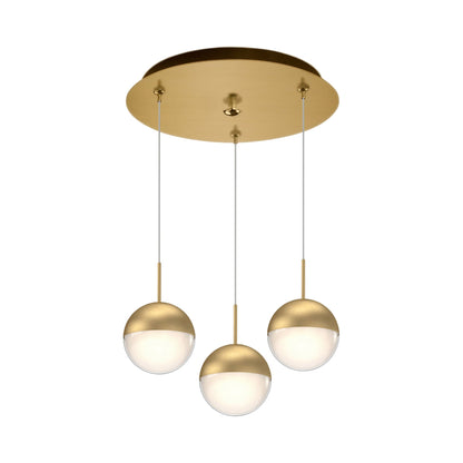 Pluto Round Multi Light LED Pendant Light.