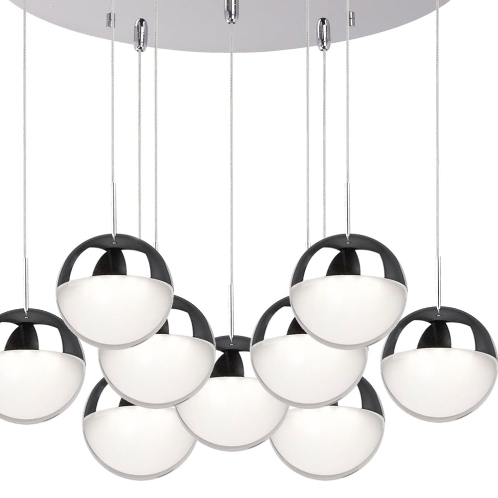 Pluto Round Multi Light LED Pendant Light in Detail.