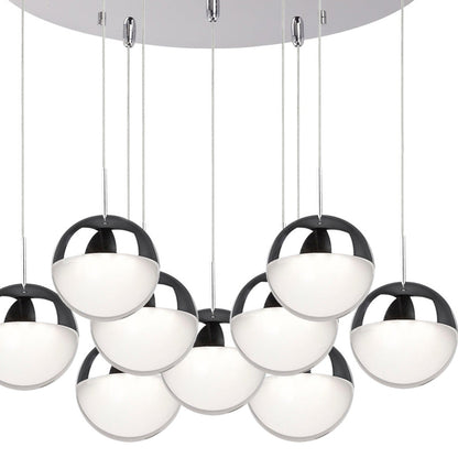 Pluto Round Multi Light LED Pendant Light in Detail.