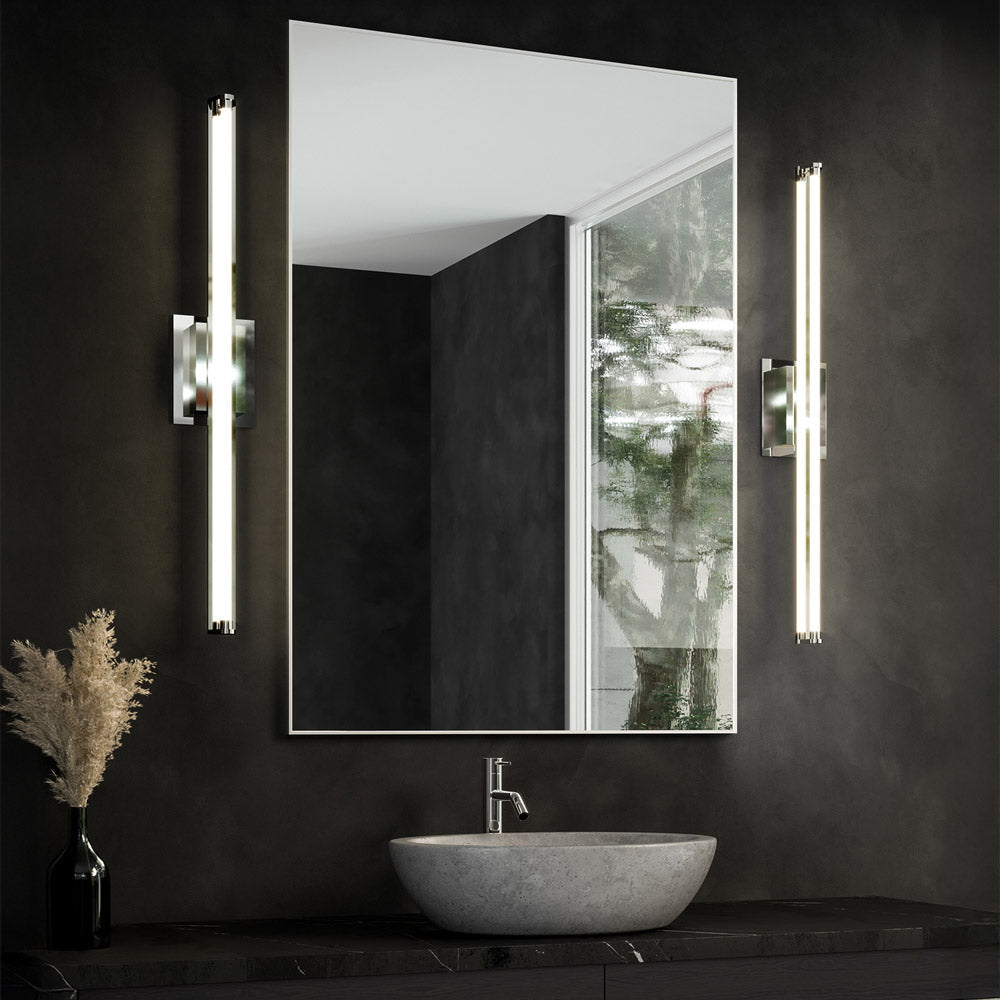Plymouth LED Vanity Wall Light in bathroom.